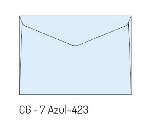 Envelope militar 114x162 Azul - C6 -  cx. 500 , FIRMO , ENVL018 , 5601645101784